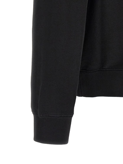 Sweatshirt Hoodie by Canada Goose for men in cotton terrycloth black & silver features a authentic silhouette, showcasing a sophisticated hooded split neckline and authentic detail for a refined finish.