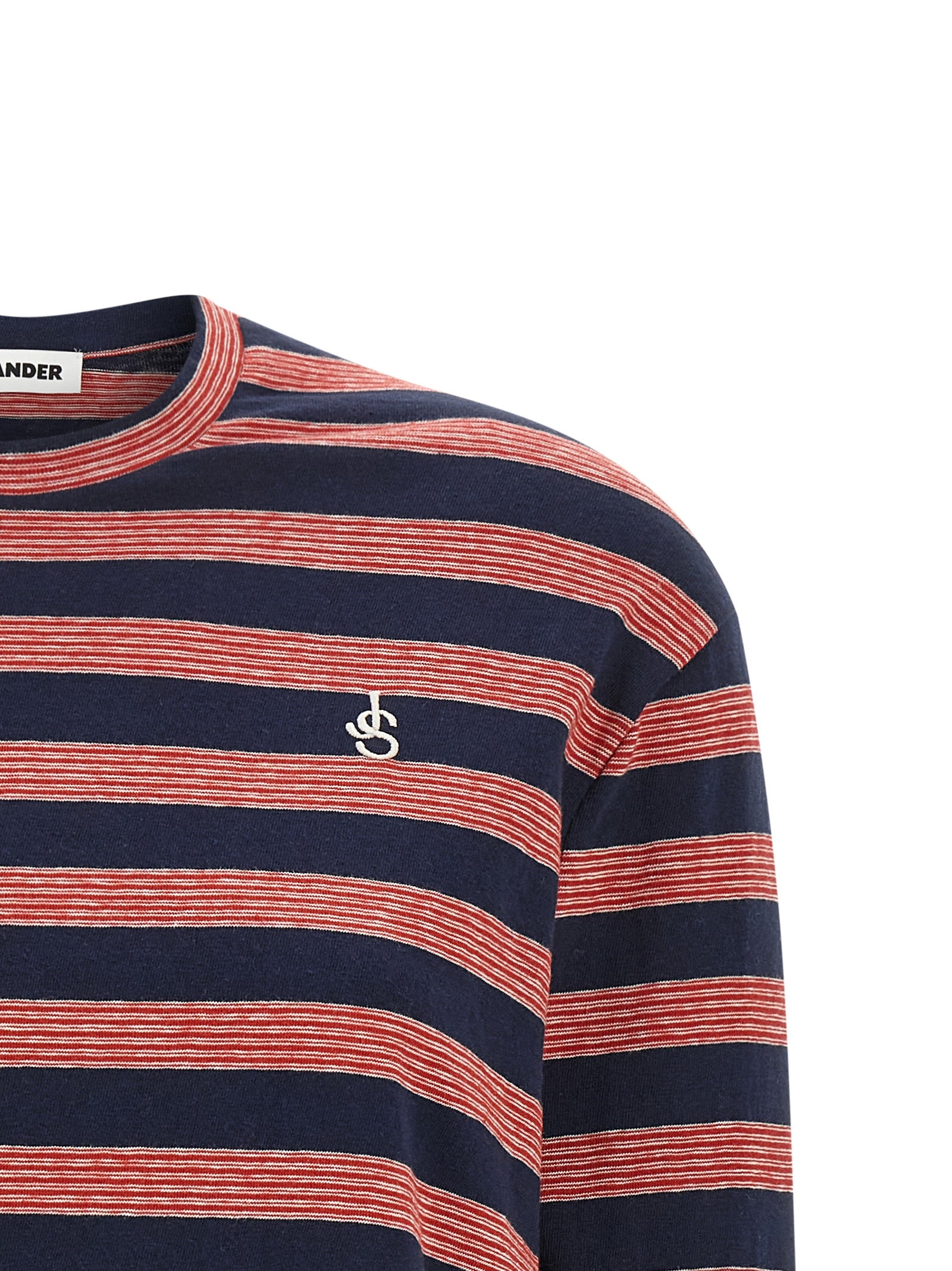 T-Shirt by Jil Sander for women in cotton multicolor, patterned & striped showcases a chic silhouette, artfully detailed with a chic and for a chic finish.