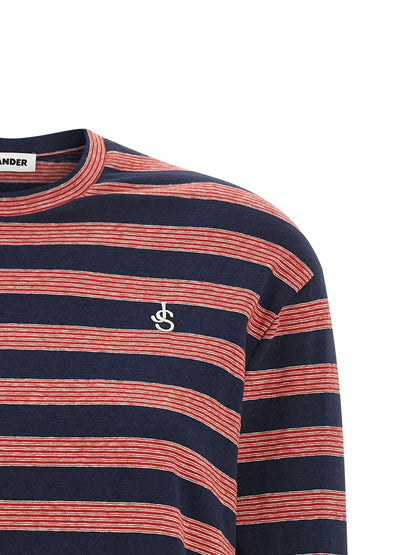 T-Shirt by Jil Sander for women in cotton multicolor, patterned & striped showcases a chic silhouette, artfully detailed with a chic and for a chic finish.