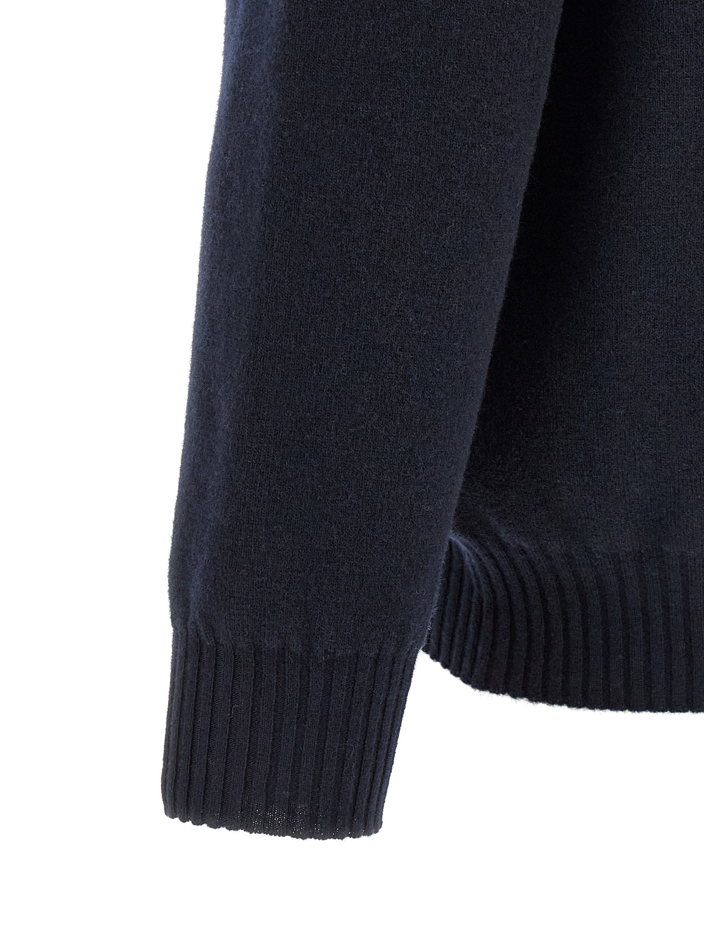 Polo Shirt by Roberto Collina for men in merino wool navy & silver presents a distinguished silhouette, showcasing a sophisticated and distinguished for a truly distinguished finish.