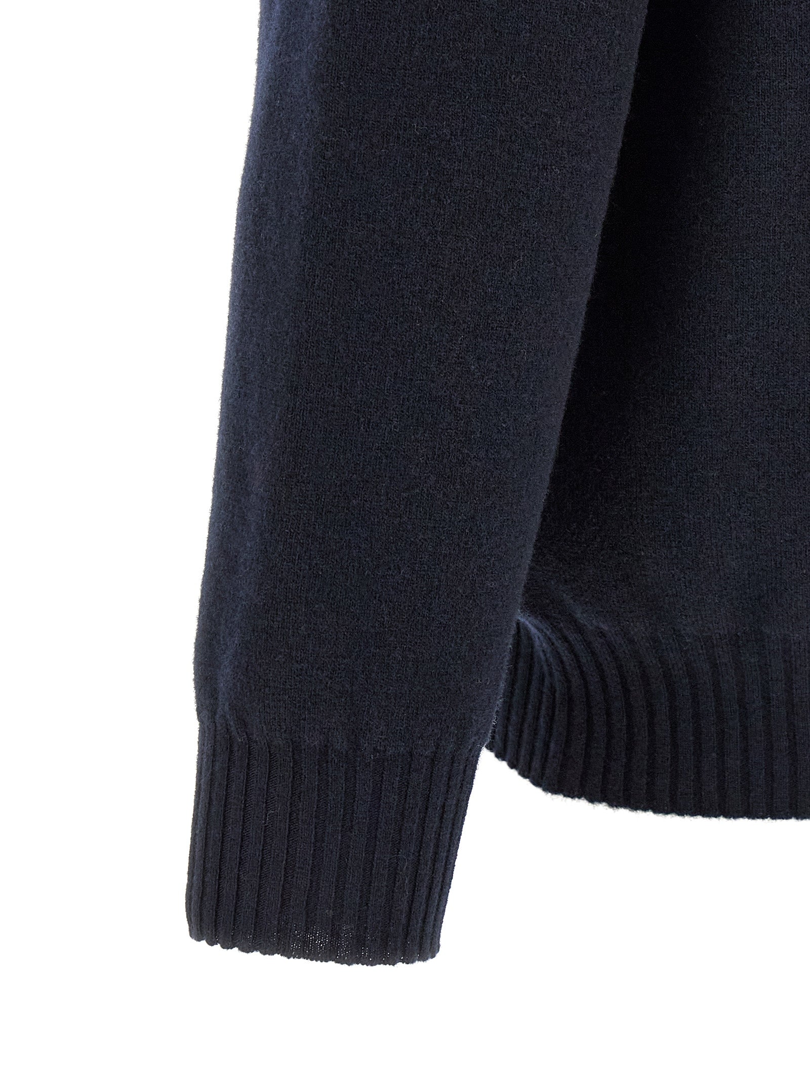 Polo Shirt by Roberto Collina for men in merino wool navy & silver presents a distinguished silhouette, showcasing a sophisticated and distinguished for a truly distinguished finish.