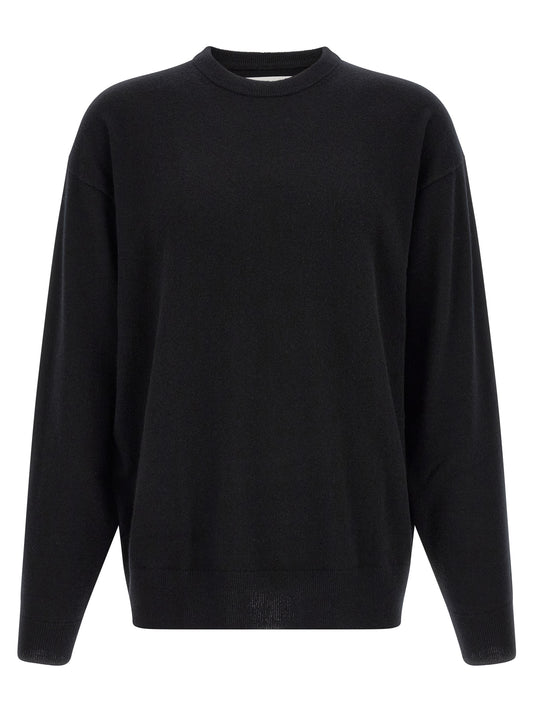 Cardigan by Extreme Cashmere for men in cashmere black, multicolor & signature showcases a luxurious silhouette, meticulously detailed with a sophisticated crew neckline and for a refined finish.