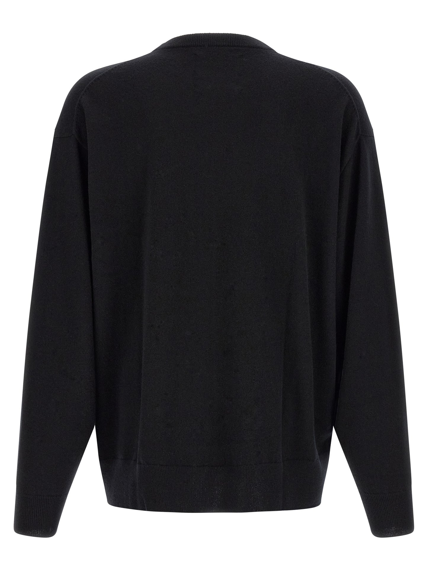 Cardigan by Extreme Cashmere for men in cashmere black, multicolor & signature presents a textural silhouette, artfully finished with a textural crew neckline and for a sophisticated, textural look.