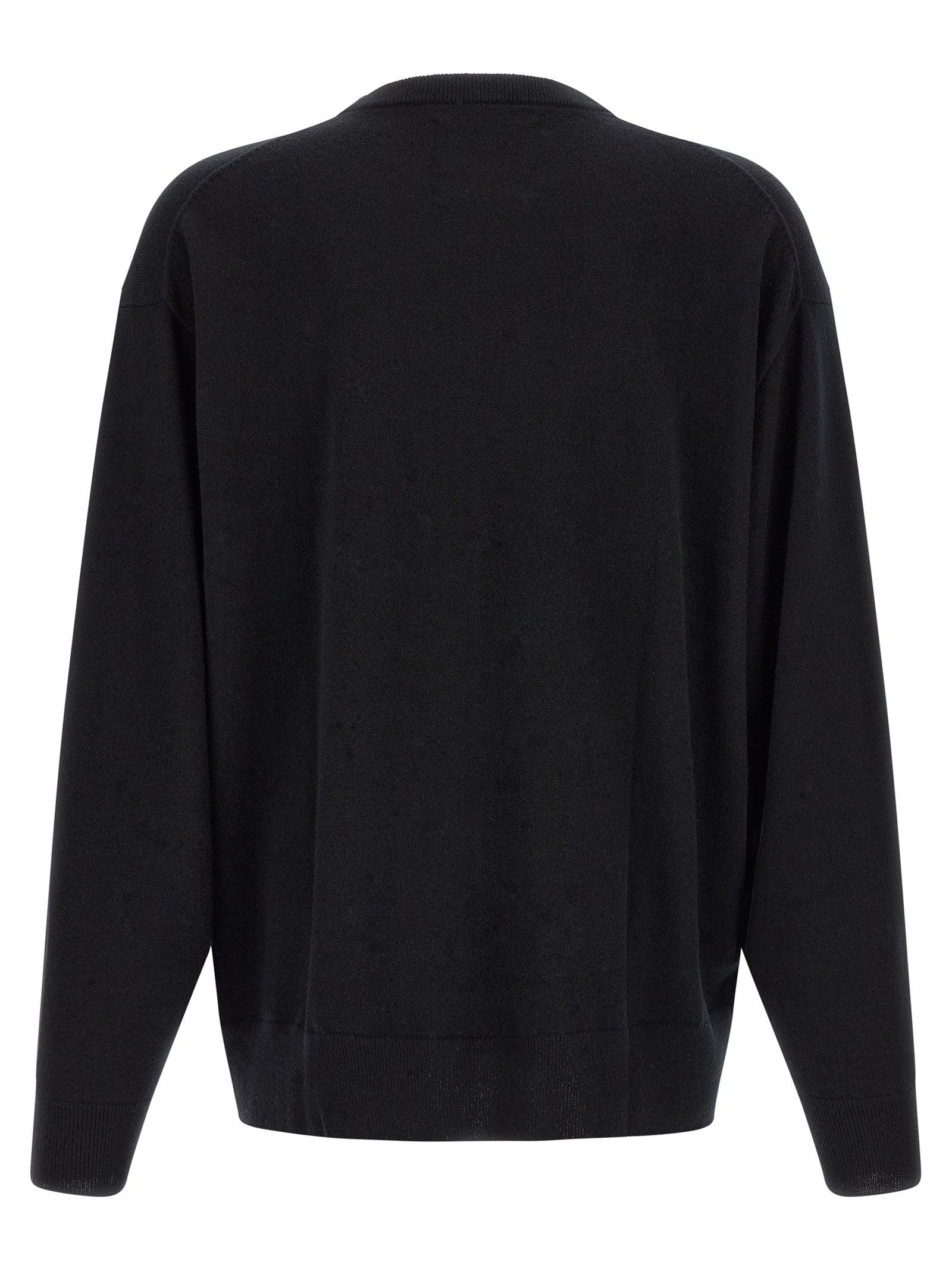 Cardigan by Extreme Cashmere for men in cashmere black, multicolor & signature presents a textural silhouette, artfully finished with a textural crew neckline and for a sophisticated, textural look.