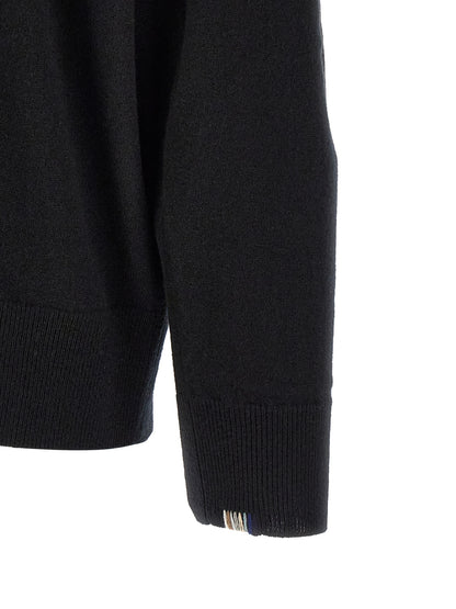 Cardigan by Extreme Cashmere for men in cashmere black, multicolor & signature features an crisp silhouette, showcasing a sophisticated and detail for a truly crisp finish.