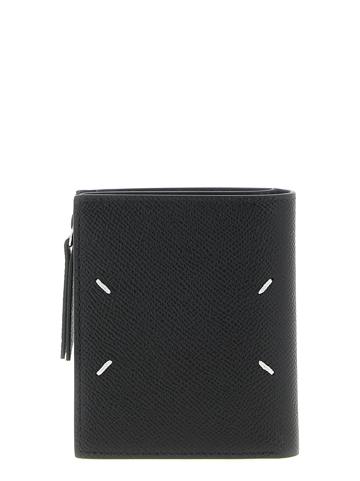 Maison Margiela Four Stitches Calfskin Leather Cardholder Card Case - Black