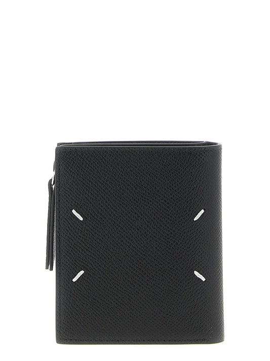 Cardholder Card Case by Maison Margiela for women in calfskin leather black features a distinguished silhouette, showcasing the distinguished design of the Four Stitches Calfskin Leather Cardholder Card Case with refined card-organization.