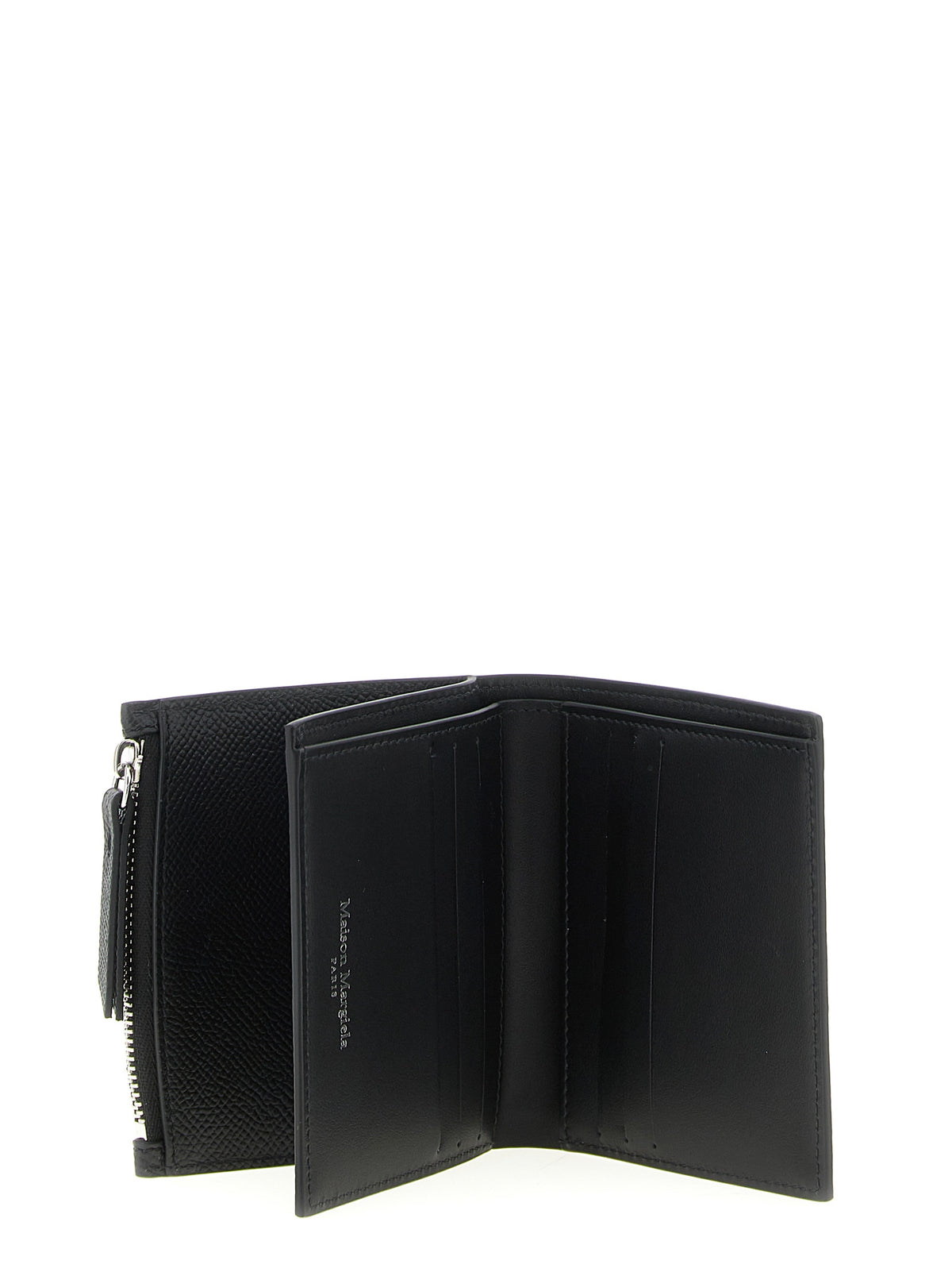 Maison Margiela Four Stitches Calfskin Leather Cardholder Card Case - Black