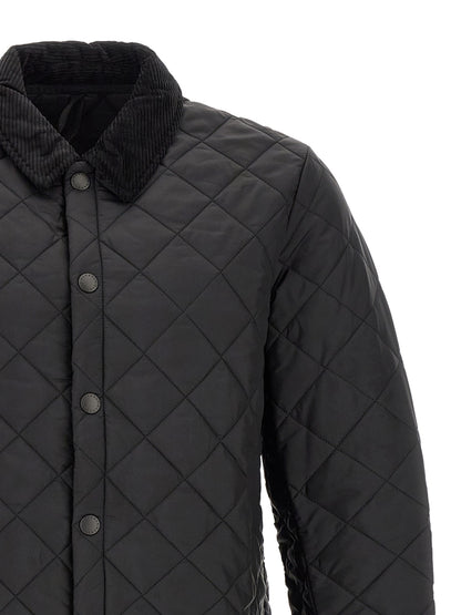 This Jacket by Barbour for men in nylon corduroy black showcases a magnificent silhouette, meticulously crafted with a distinctive and functional pockets for a magnificent finish.