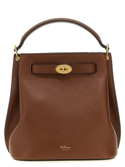 Crossbody Bucket Handbag by Mulberry for women in calfskin leather brown features an multi-faceted design with a secure , ample , and versatile crossbody-strap, shoulder-strap, adjustable-strap, belt-strap & handle for a multi-faceted finish.
