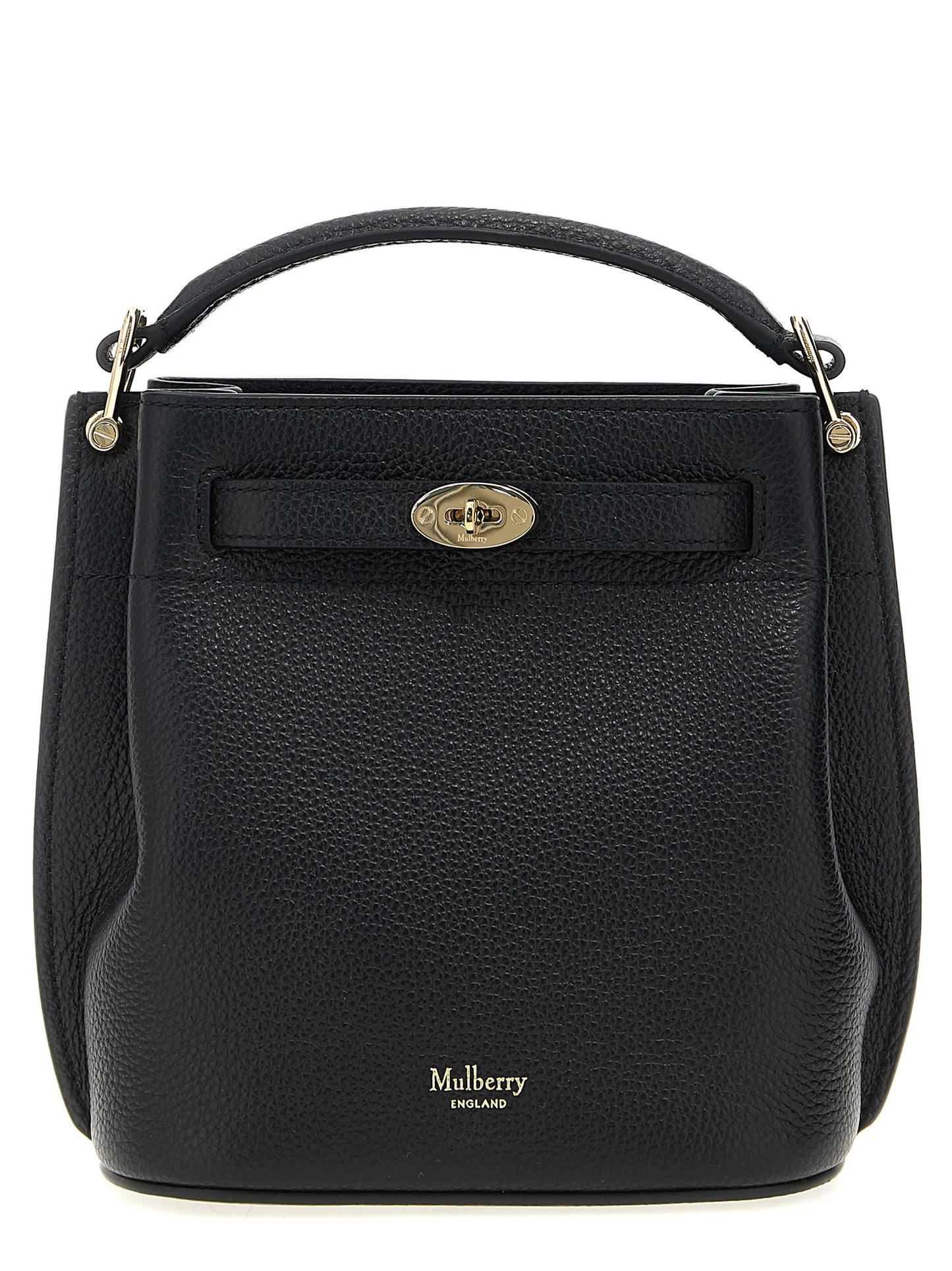 Large Crossbody Bucket Handbag by Mulberry for women in calfskin leather black showcases a versatile sophistication silhouette, featuring a secure , versatile sophistication , and versatile crossbody-strap, shoulder-strap, adjustable-strap, belt-strap & handle for a versatile sophistication finish.