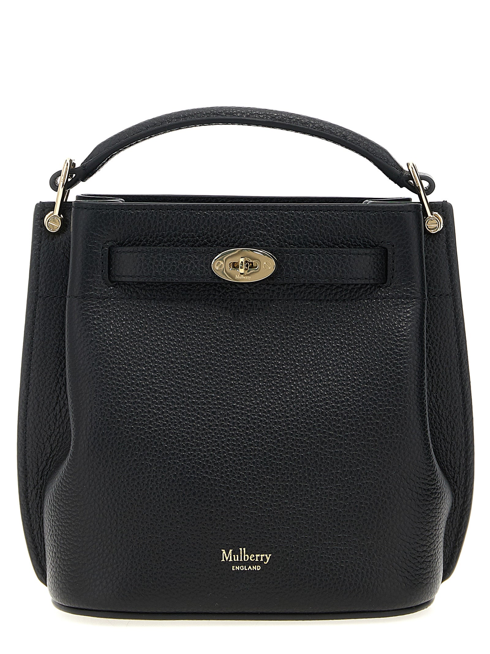 Large Crossbody Bucket Handbag by Mulberry for women in calfskin leather black showcases a versatile sophistication silhouette, featuring a secure , versatile sophistication , and versatile crossbody-strap, shoulder-strap, adjustable-strap, belt-strap & handle for a versatile sophistication finish.