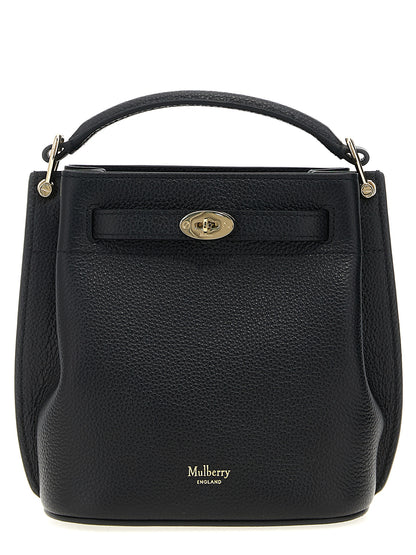 Large Crossbody Bucket Handbag by Mulberry for women in calfskin leather black showcases a versatile sophistication silhouette, featuring a secure , versatile sophistication , and versatile crossbody-strap, shoulder-strap, adjustable-strap, belt-strap & handle for a versatile sophistication finish.