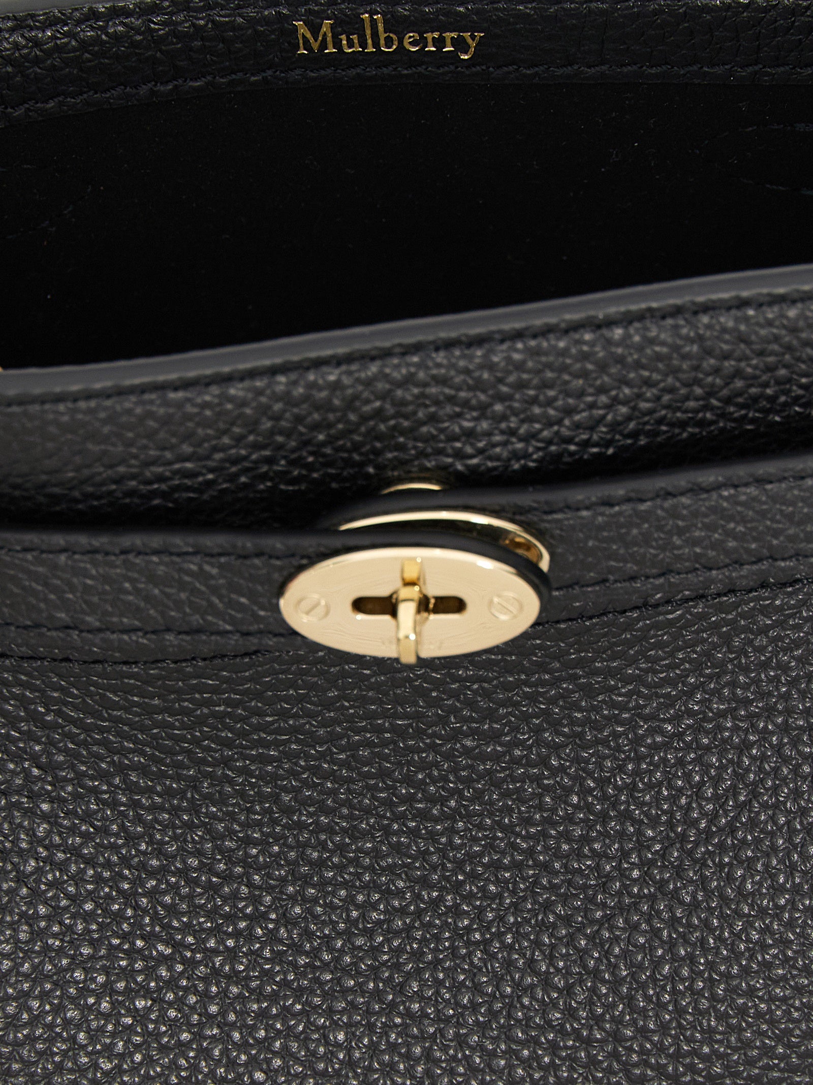 Large Crossbody Bucket Handbag by Mulberry for women in calfskin leather black features a versatile chic silhouette, meticulously detailed with a secure , ample , and versatile crossbody-strap, shoulder-strap, adjustable-strap, belt-strap & handle.
