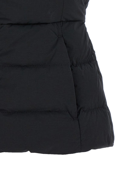 Hooded Vest by Canada Goose for women in polyamide & goose-down black features an on trend silhouette, showcasing a sophisticated and premium pockets, hooded & insulated for a truly on trend finish.