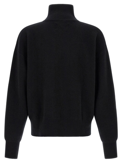 Cardigan by Extreme Cashmere for men in cashmere black, silver & striped presents a textural silhouette, artfully finished with a textural high-neck neckline and for a sophisticated, textural look.