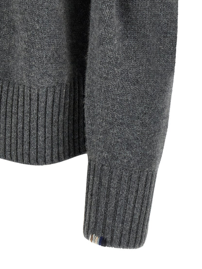 Cardigan by Extreme Cashmere for men in cashmere gray features an impeccable silhouette, showcasing a sophisticated and detail for a truly impeccable finish.