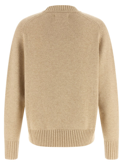 Cardigan by Extreme Cashmere for men in cashmere beige, signature & striped features an crisp silhouette, showcasing a sophisticated and detail for a truly crisp finish.