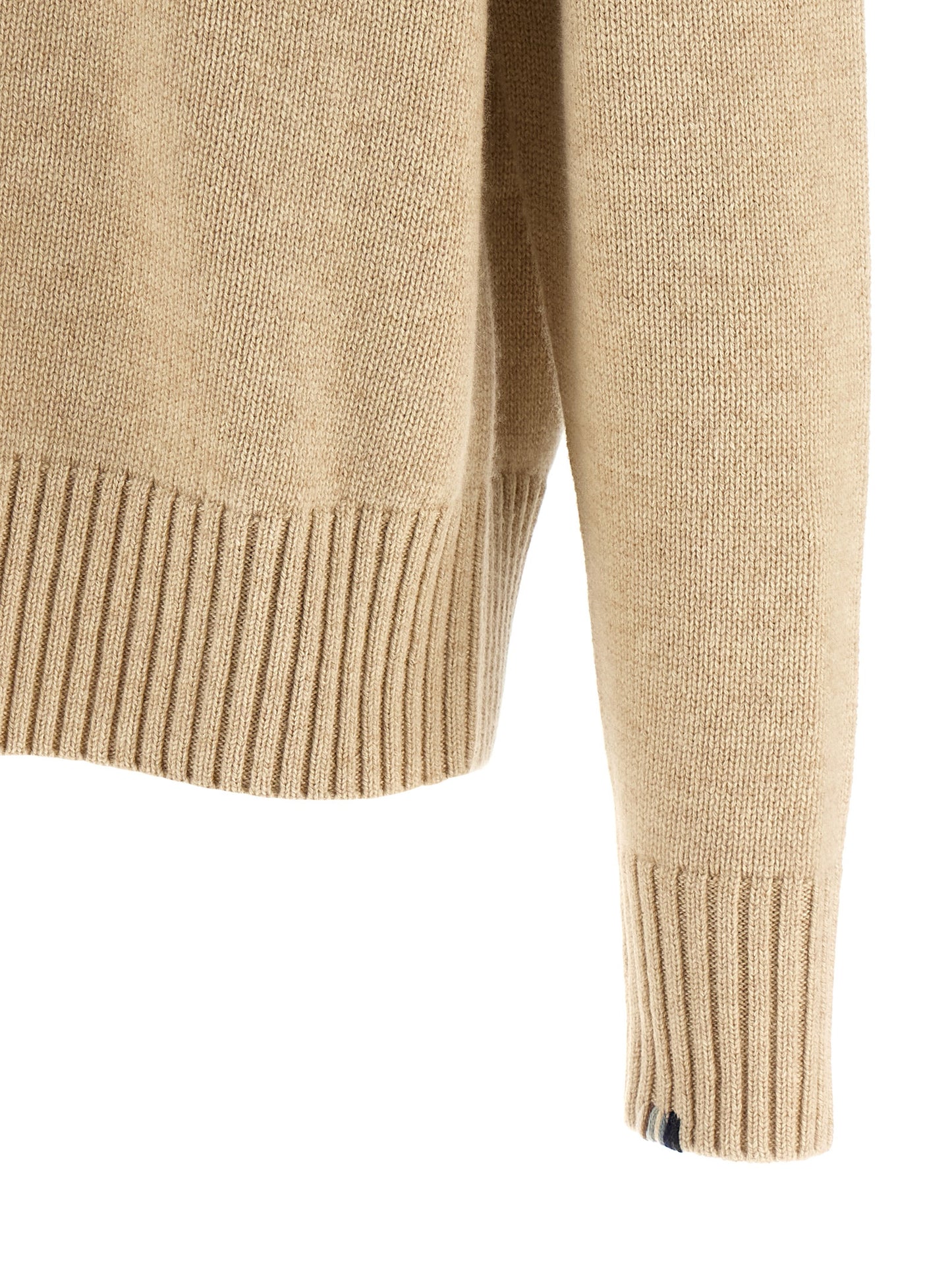 Cardigan by Extreme Cashmere for men in cashmere beige, signature & striped showcases a captivating silhouette, artfully detailed with a captivating and for a truly sophisticated captivating look.