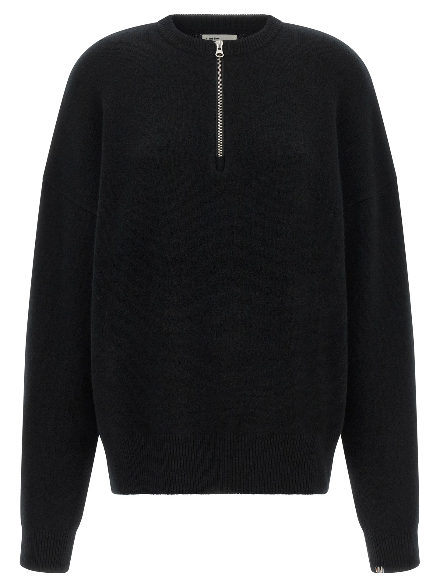 Cardigan by Extreme Cashmere for men in nylon & cashmere black & silver presents a textural silhouette, artfully finished with a textural crew neckline and for a sophisticated, textural look.