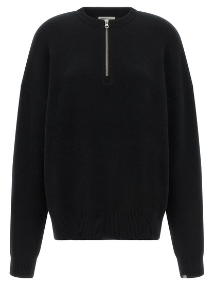 Cardigan by Extreme Cashmere for men in nylon & cashmere black & silver presents a textural silhouette, artfully finished with a textural crew neckline and for a sophisticated, textural look.