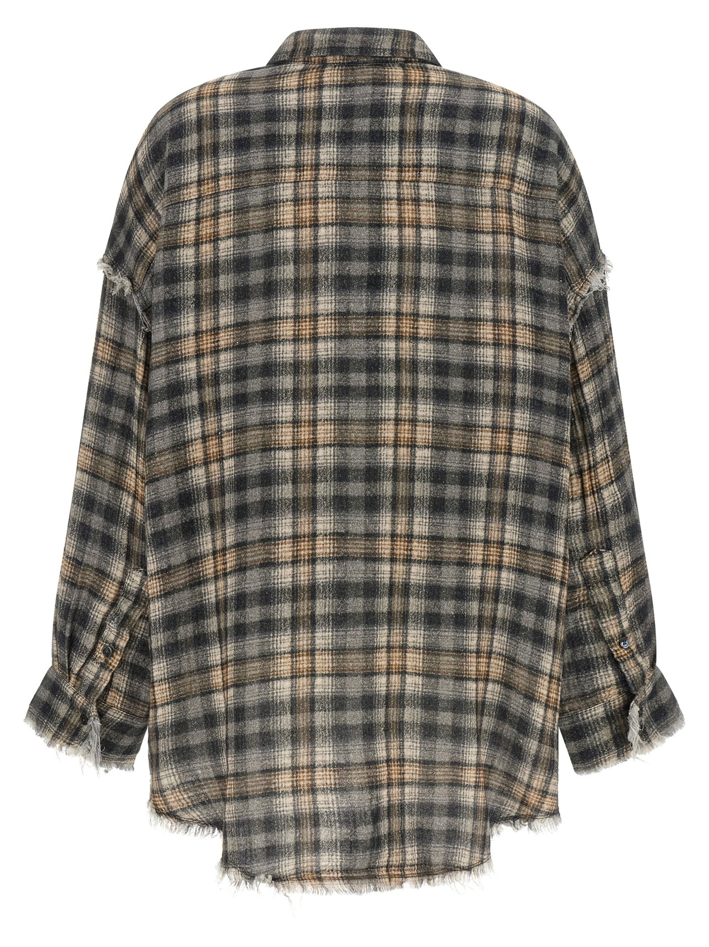 Blouse by R13 for women in cotton cream, gray & patterned presents a discerning silhouette, showcasing a sophisticated and for a truly discerning finish.