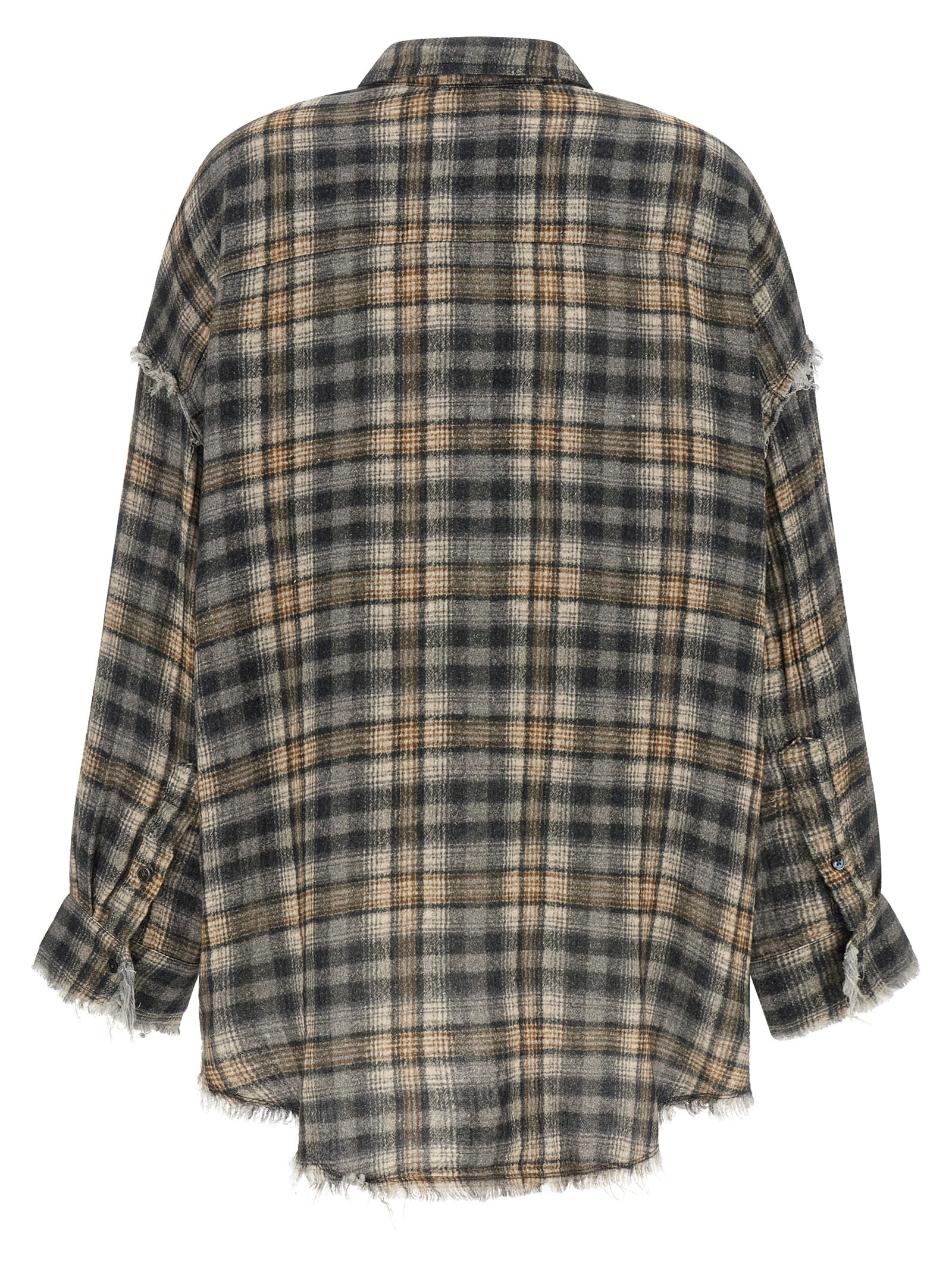 Blouse by R13 for women in cotton cream, gray & patterned presents a discerning silhouette, showcasing a sophisticated and for a truly discerning finish.