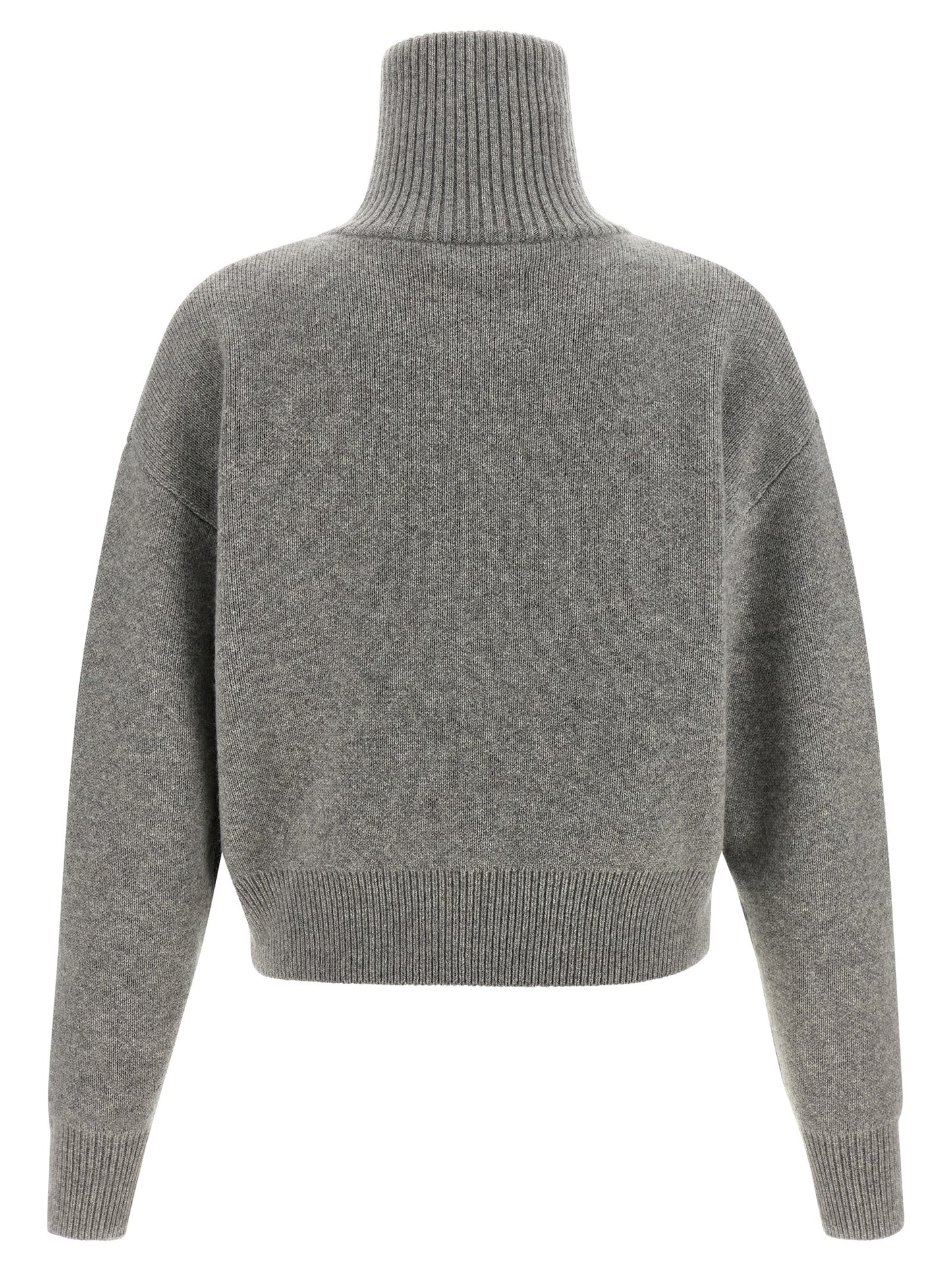 Cardigan by Extreme Cashmere for men in cashmere gray & signature features a nuanced silhouette with a refined high-neck neckline and nuanced detailing for a sophisticated look.