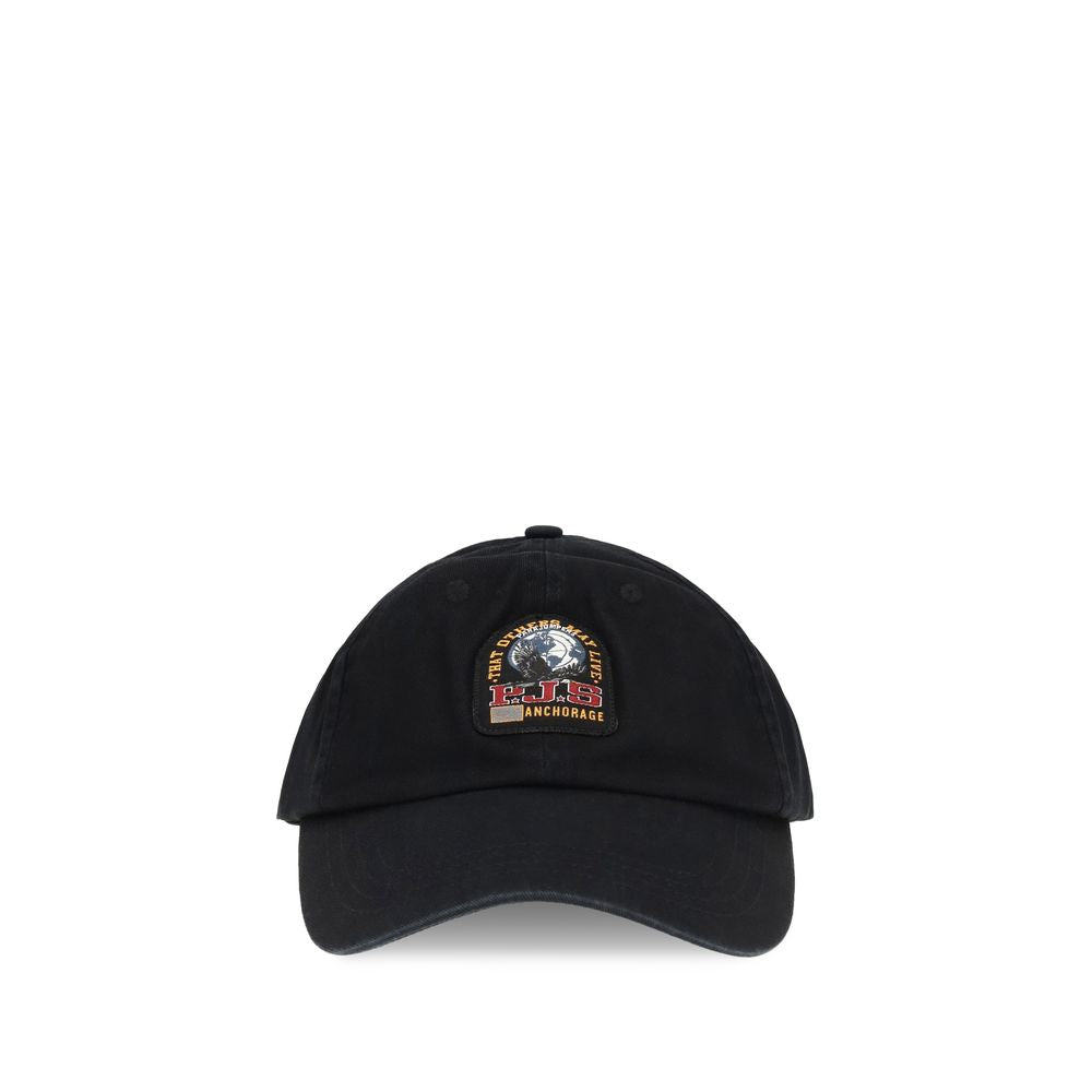Baseball Cap by Parajumpers for men in cotton black & signature presents a tailored silhouette, perfectly capturing the essence of Cotton Baseball Cap with its tailored finish and superior craftsmanship.