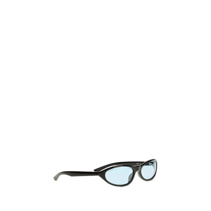 This Sunglasses by Balenciaga for men in bos taurus calf suede leather black & signature presents a sumptuous silhouette, showcasing a sumptuous round frame design in black coloured frame and high-performance .