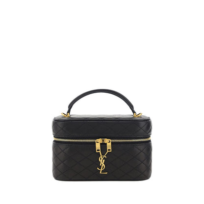 Quilted Shoulder Bag by Saint Laurent for women in lamb leather black features a effortless chic silhouette with a secure , ample , and versatile shoulder-strap, handle & adjustable-strap for a effortless chic finish.