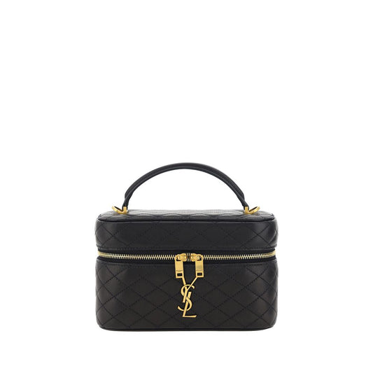 Quilted Shoulder Bag by Saint Laurent for women in lamb leather black features a effortless chic silhouette with a secure , ample , and versatile shoulder-strap, handle & adjustable-strap for a effortless chic finish.