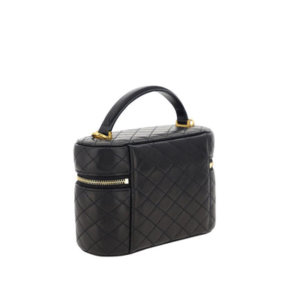 Quilted Shoulder Bag by Saint Laurent for women in lamb leather black showcases a enviable silhouette, artfully detailed with a secure , organized , and versatile shoulder-strap, handle & adjustable-strap for a enviable look.