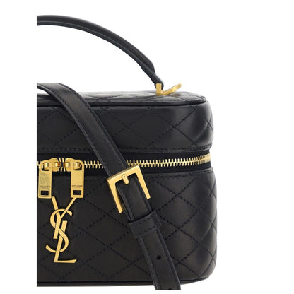 Quilted Shoulder Bag by Saint Laurent for women in lamb leather black features a distinguished silhouette, showcasing a secure and distinguished with versatile shoulder-strap, handle & adjustable-strap for a distinguished finish.