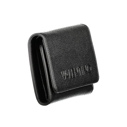 Cardholder Wallet by Mario Valentino for women in polyurethane black presents a architectural silhouette from the Polyurethane Cardholder Wallet collection, showcasing architectural card-organization eco-friendly coin-purse for a architectural finish.
