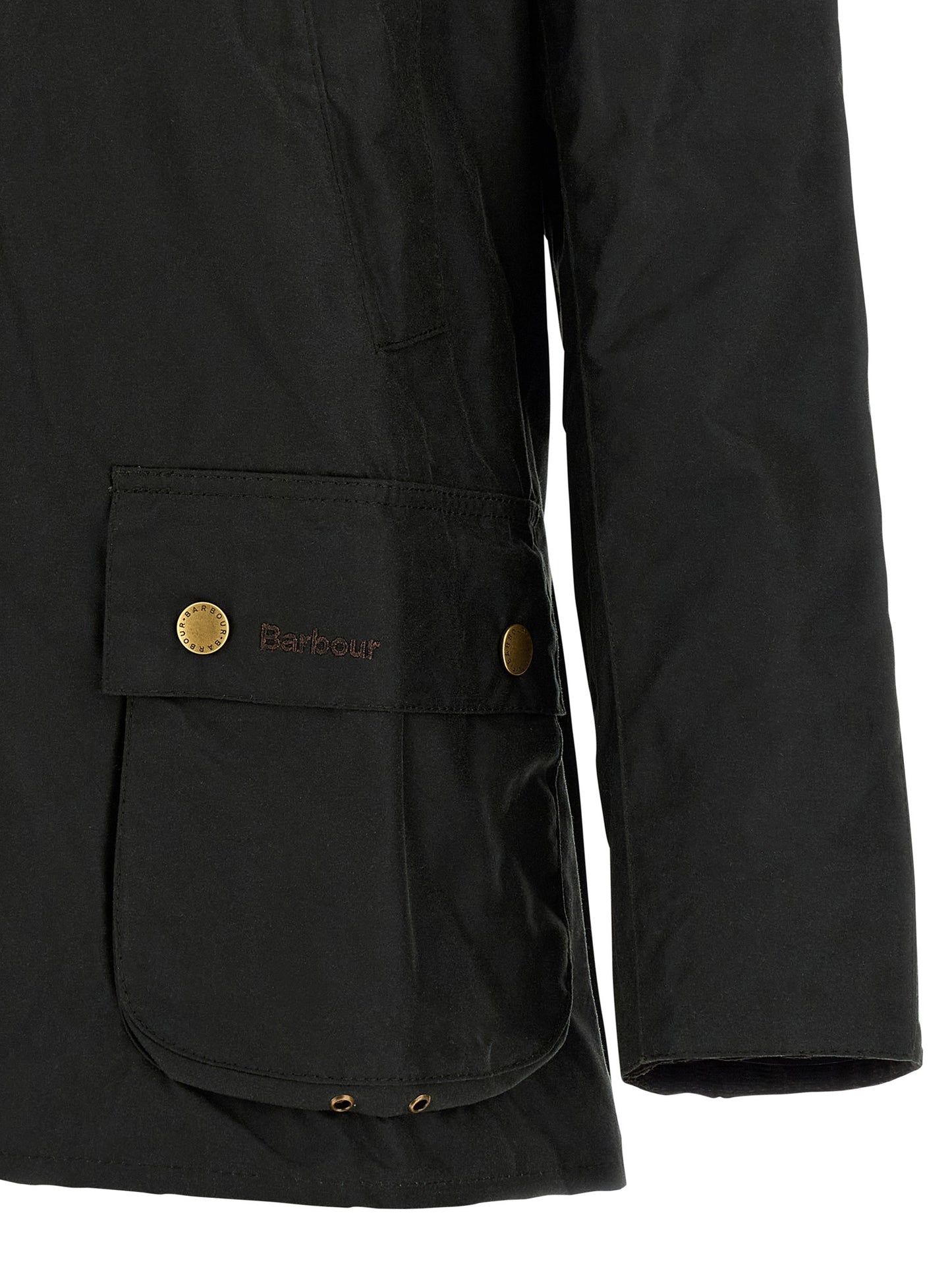 Windbreaker Jacket by Barbour for men in cotton corduroy bicolour & green showcases a urban chic silhouette, detailed with a urban chic and functional pockets & windproof for a polished finish.