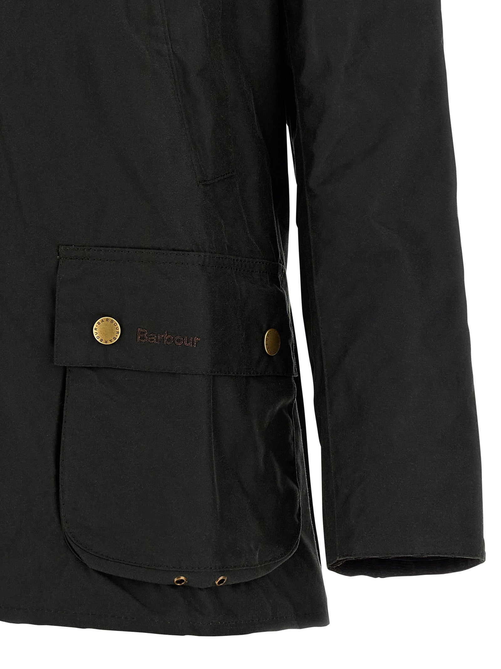 Windbreaker Jacket by Barbour for men in cotton corduroy bicolour & green showcases a urban chic silhouette, detailed with a urban chic and functional pockets & windproof for a polished finish.