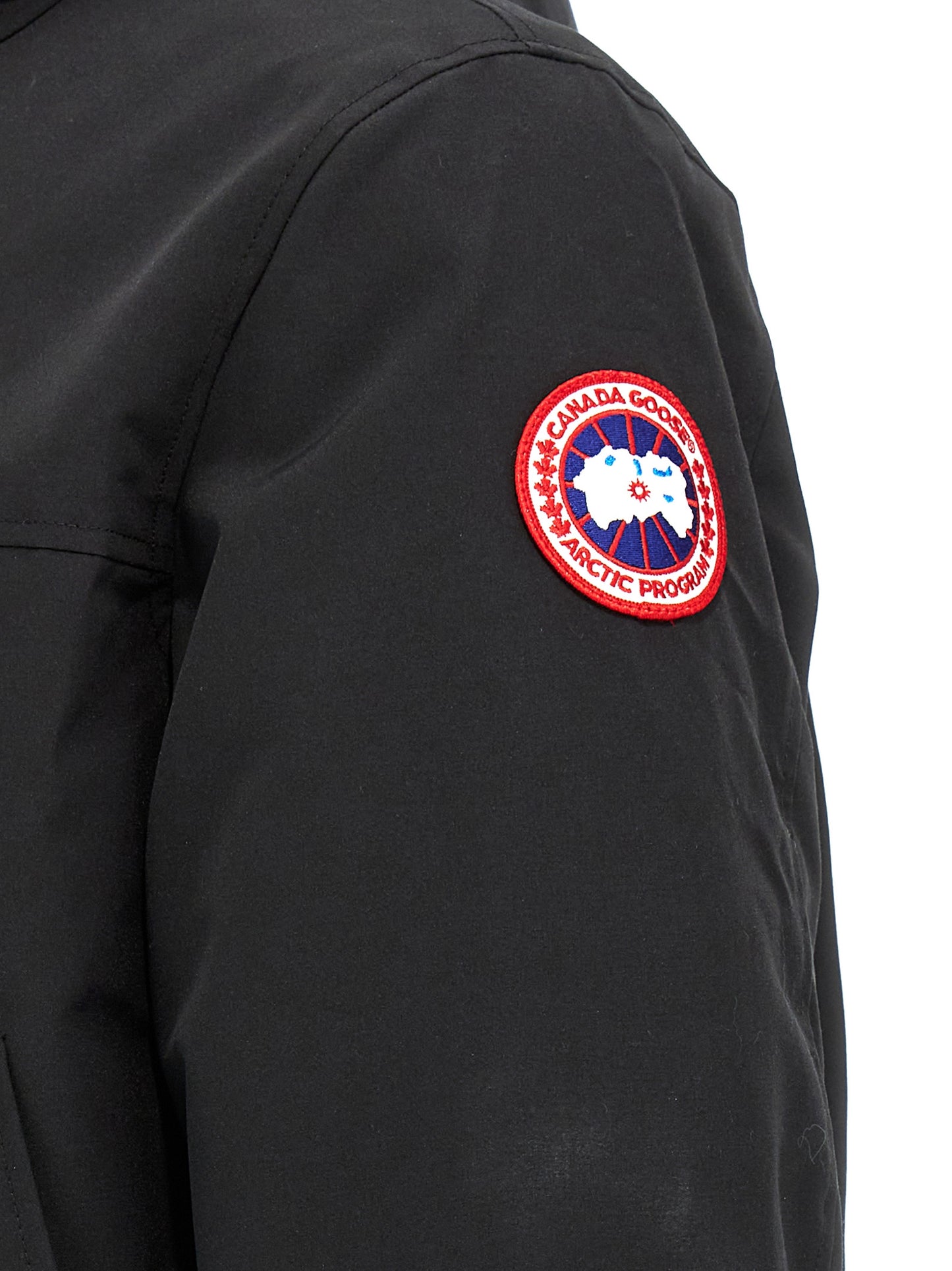 Parka by Canada Goose for men in polyester goose-down & cotton black, presenting a cosy silhouette with distinctive windproof, hooded & insulated and a refined .