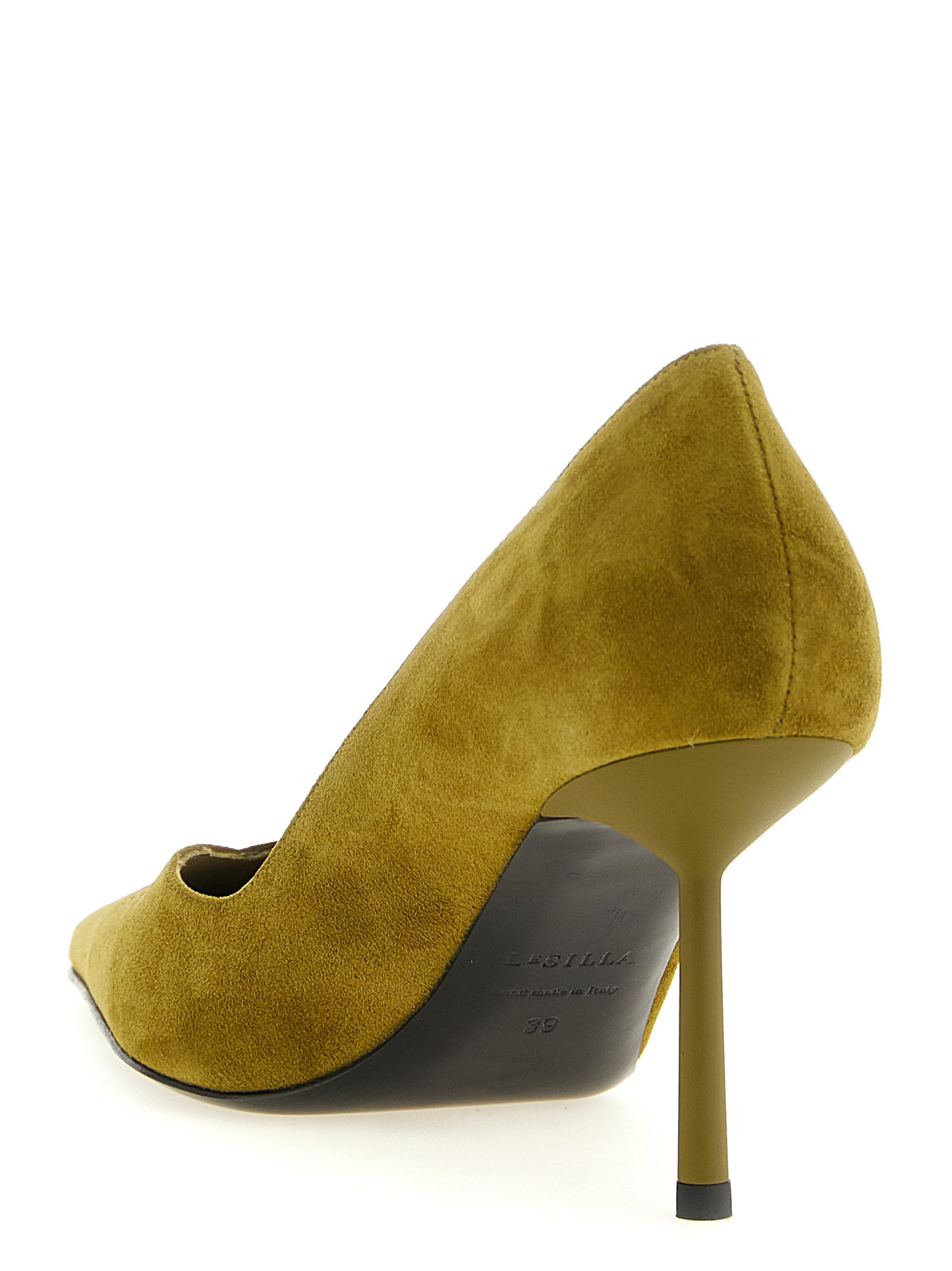 This High-Heel Stiletto Pumps Heels by LE SILLA for women in velour & suede lambskin leather bicolour & green presents a effortlessly chic silhouette from the Women's Velour & Suede Lambskin Leather High-Heel Stiletto Pumps Heels collection, featuring a effortlessly chic stiletto high-heel and effortlessly chic .