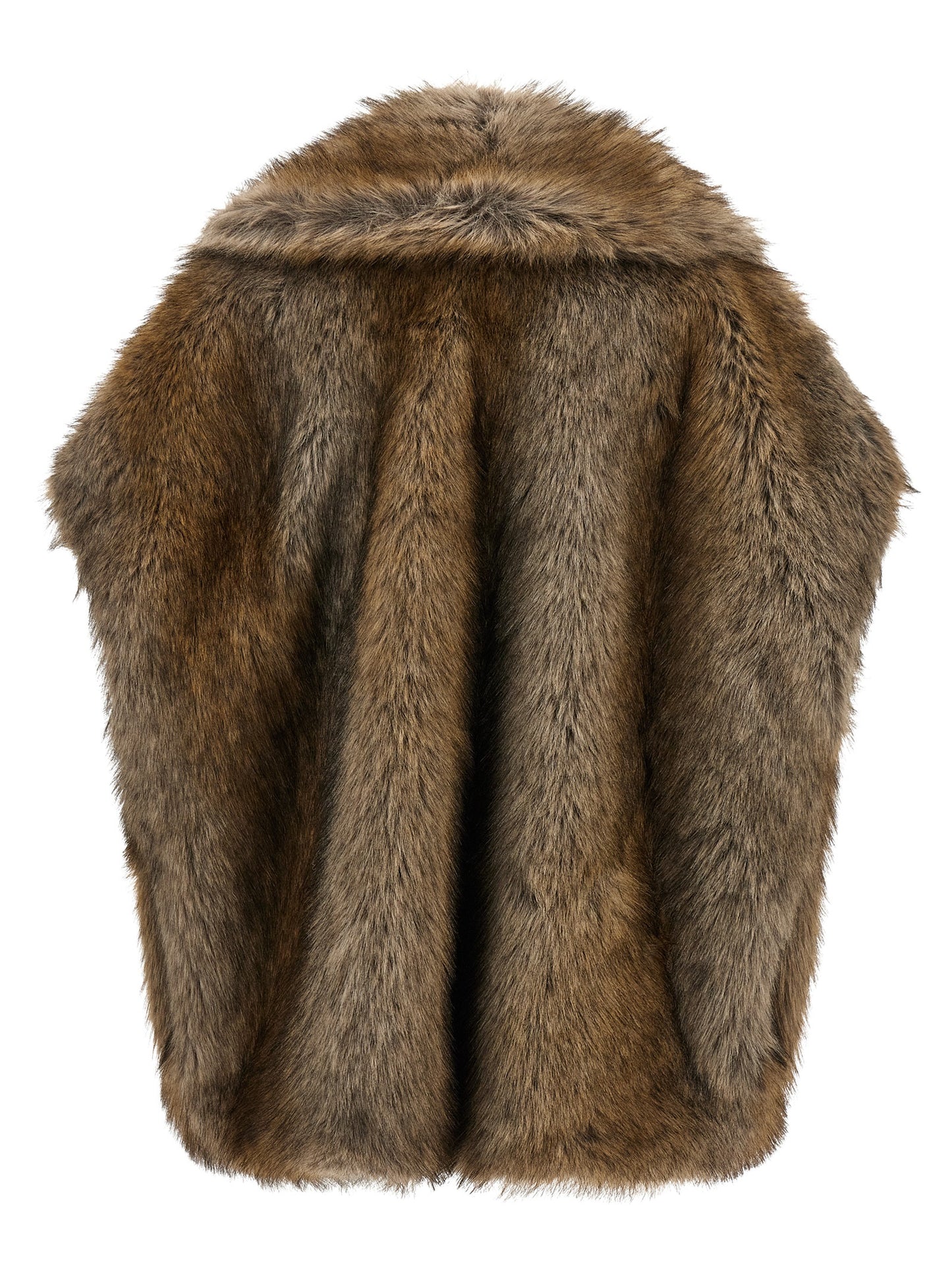 B&B COUTURE Brigitte Women's Polyester Vest - Animal Brown Natural