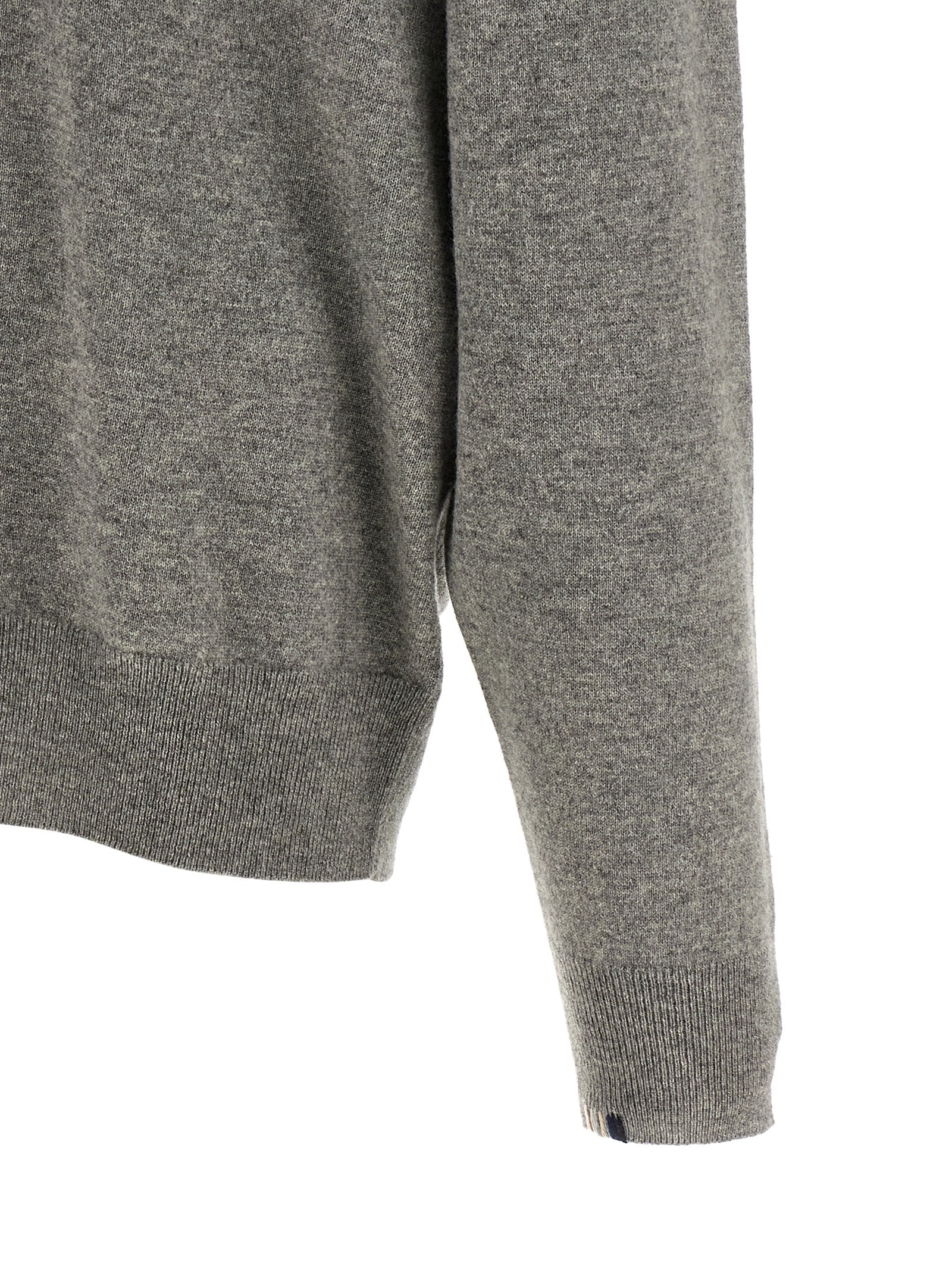 Cardigan by Extreme Cashmere for men in plush cashmere gray & signature showcases a luxurious silhouette, meticulously detailed with a sophisticated and for a refined finish.