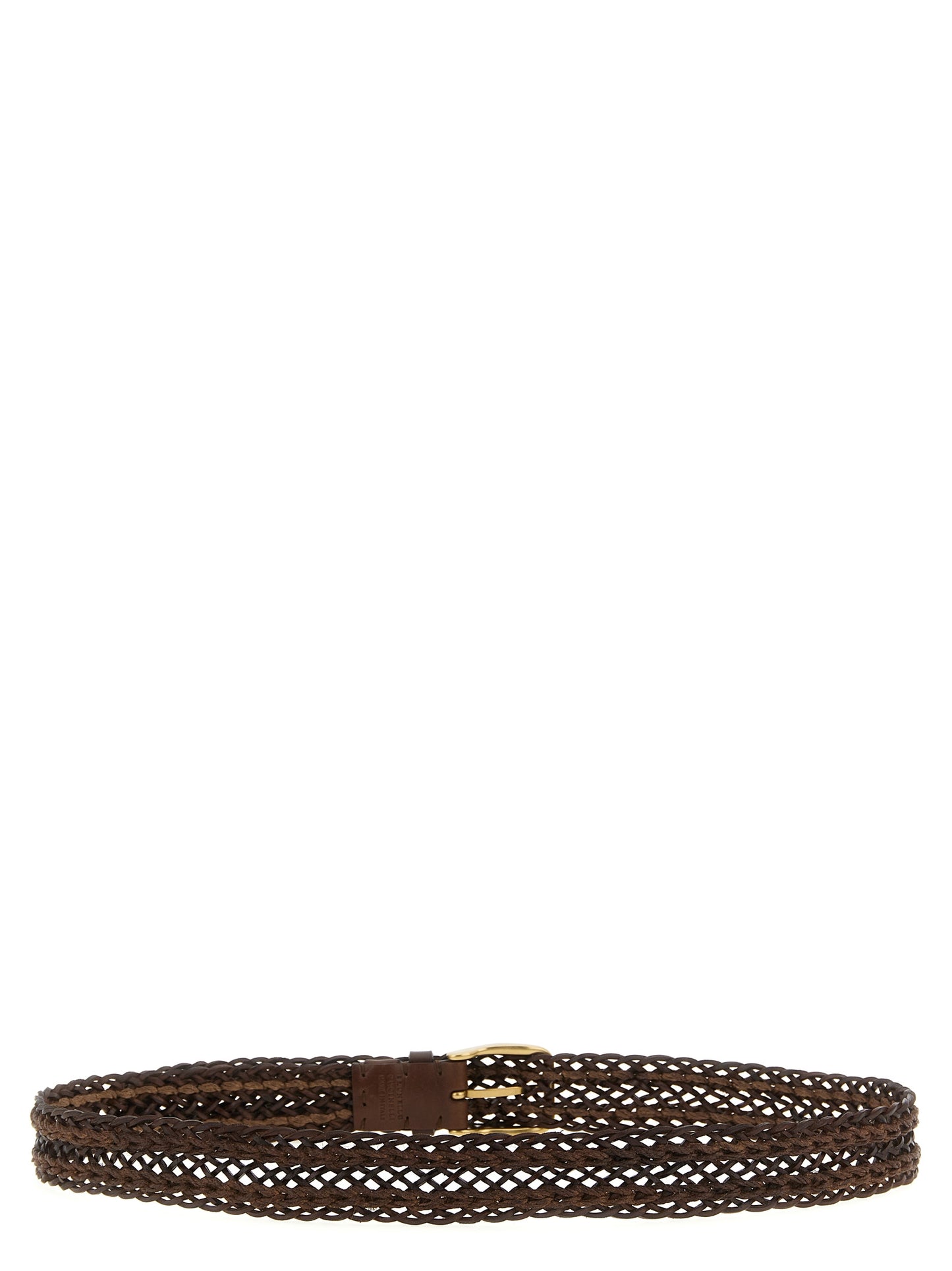 Belt by Brunello Cucinelli for men in calfskin leather brown features an distinguished design, perfectly showcasing the sophisticated craftsmanship of this distinguished Calfskin Leather Belt.