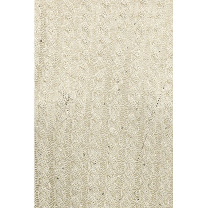 Sweatshirt by Brunello Cucinelli for women in linen nylon & sequins beige showcases a slouchy chic silhouette, artfully detailed with a slouchy chic and for a slouchy chic finish.