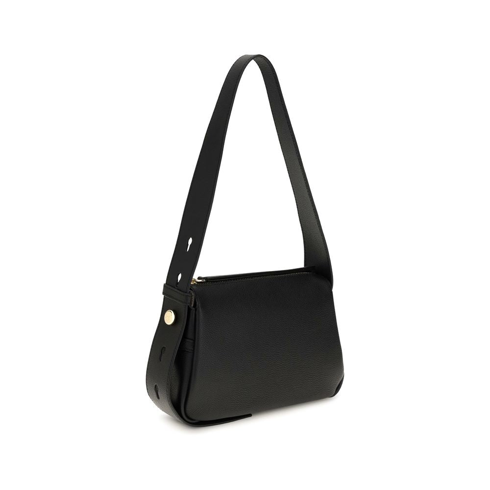 Small Shoulder Bag by Tory Burch for women in bos taurus calf leather black features a effortless chic silhouette with a secure , ample , and versatile shoulder-strap for a effortless chic finish.