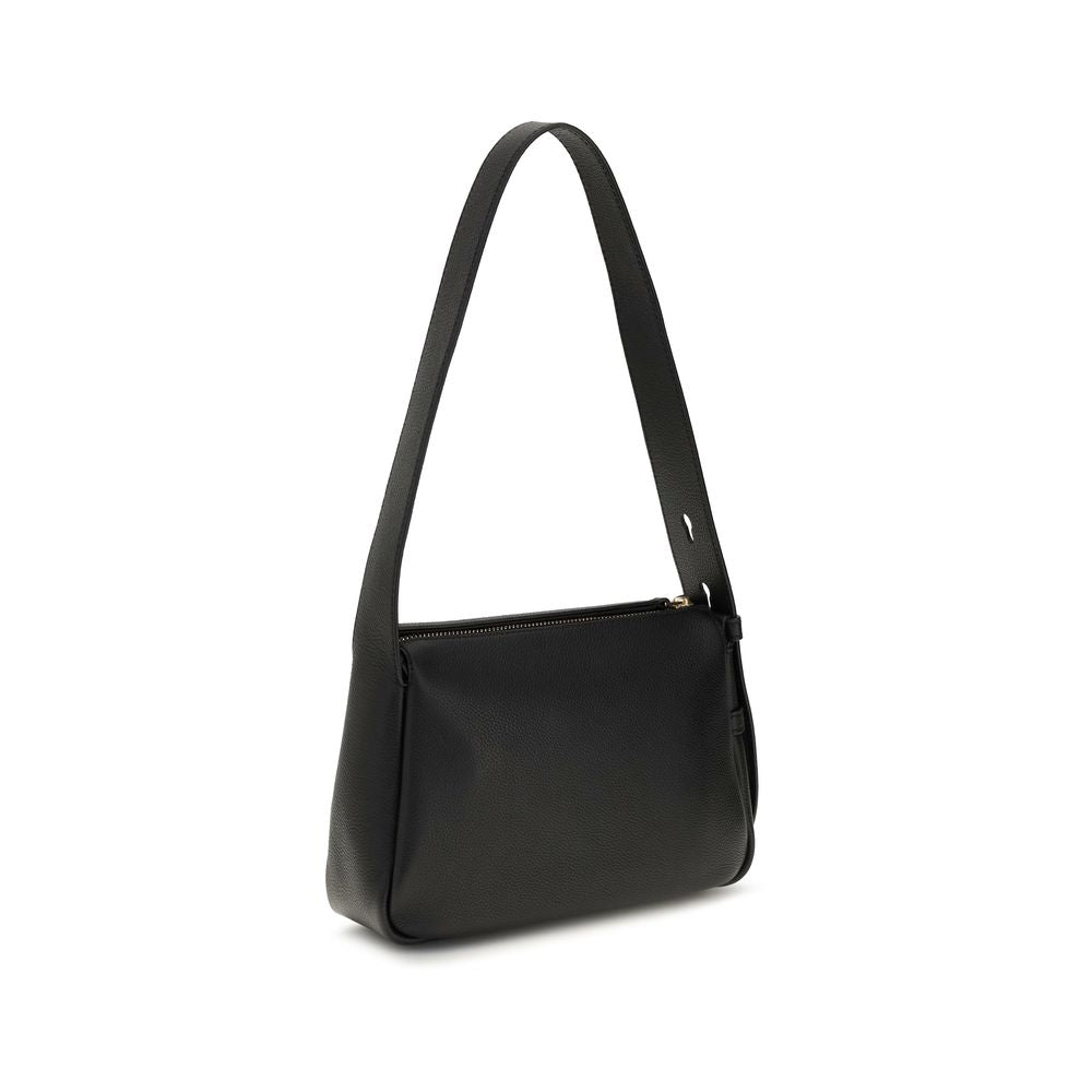 Small Shoulder Bag by Tory Burch for women in bos taurus calf leather black showcases a enviable silhouette, artfully detailed with a secure , organized , and versatile shoulder-strap for a enviable look.
