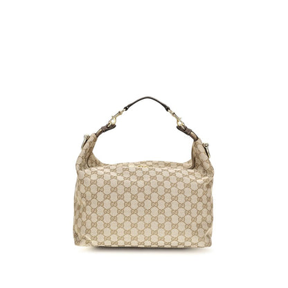 Medium Shoulder Bag by Gucci for men in nylon leather & canvas beige & gold features an effortlessly chic silhouette with a secure zipper, ample , and versatile shoulder-strap, adjustable-strap, detachable-strap & handle for effortlessly chic everyday luxury.