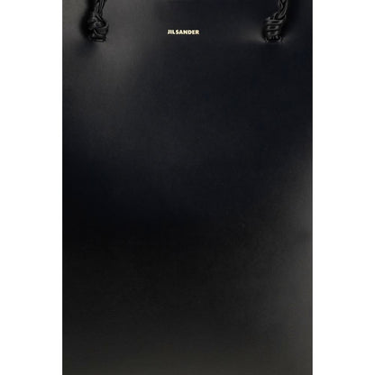 Shoulder Shopper Bag by Jil Sander for women in bos taurus calf leather black showcases a enviable silhouette, artfully detailed with a secure , organized , and versatile shoulder-strap for a enviable look.