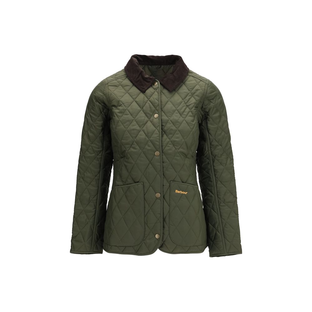 Windbreaker Jacket by Barbour for women in polyester polyamide corduroy bicolour & signature features an enduring silhouette, showcasing technical pockets & windproof and a sophisticated for a truly enduring aesthetic.