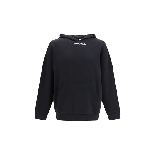 Sweatshirt Hoodie by Palm Angels for men in cotton black & print features an avant-garde silhouette, showcasing a sophisticated hooded neckline and long-sleeve detail for a truly avant-garde finish.