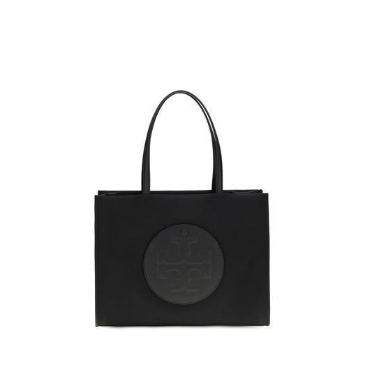 Small Tote Handbag by Tory Burch for women in polyamide black features a refined silhouette, showcasing a secure , organized , and versatile for a refined finish.